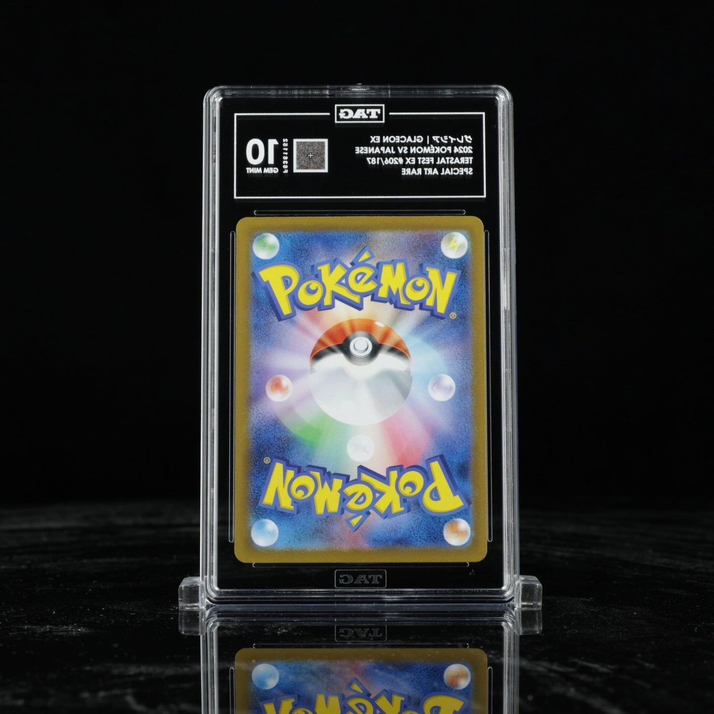 TAG 10 GLACEON EX 2024 POKÉMON SCARLET & VIOLET JAPANESE 206/187 TERASTAL FEST