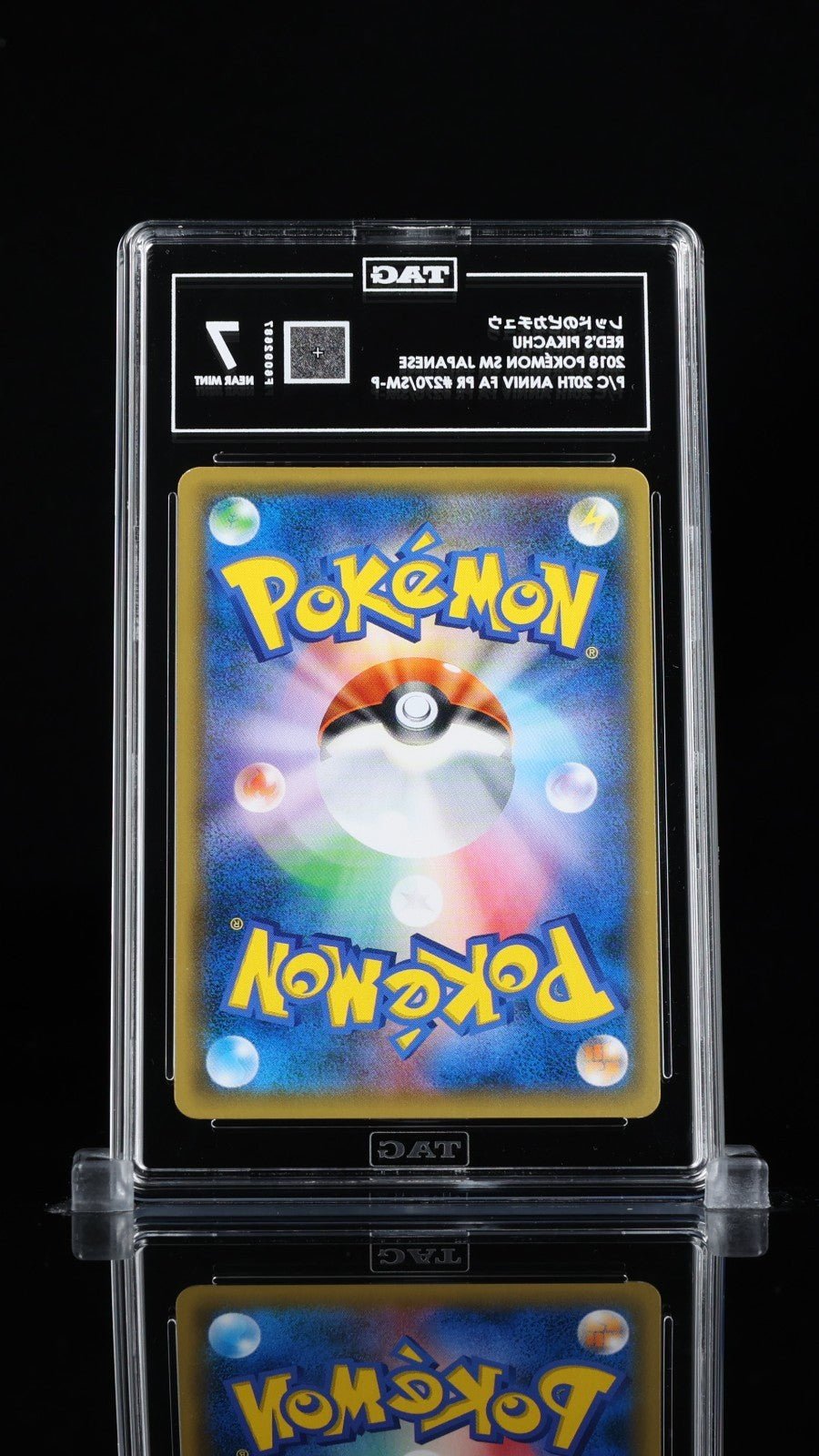 TAG 7 Red's Pikachu 270/SM - P Promo Pokemon Center Anniversary Campaign 2018