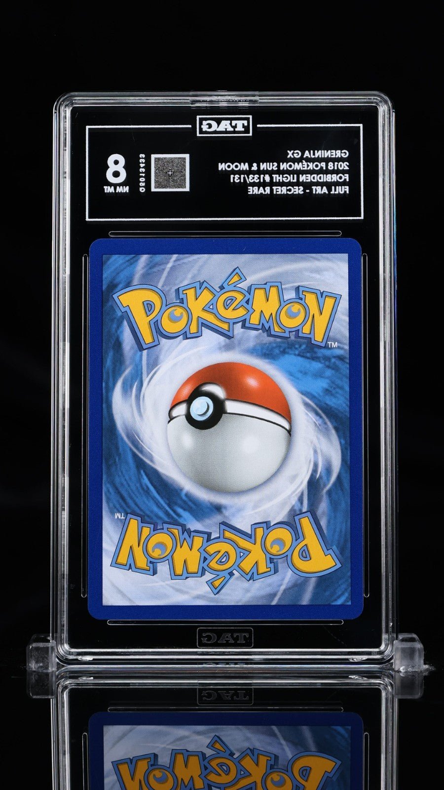TAG 8 Greninja GX 2018 Sun & Moon Forbidden Light Rainbow Secret Rare 133/131