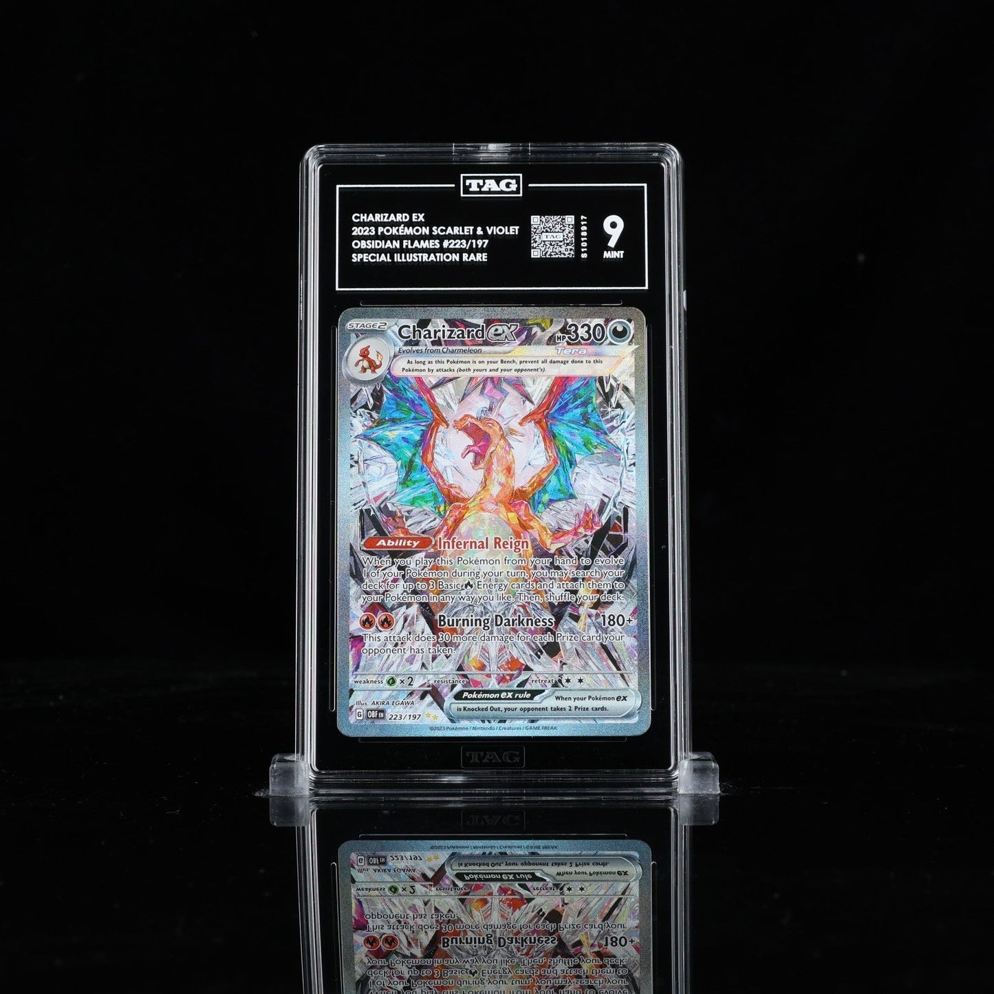TAG 9 Charizard ex 223/197 Pokémon Obsidian Flames Special Illustration Rare