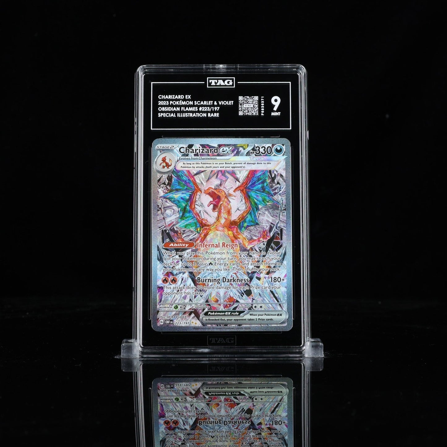 TAG 9 Charizard ex 223/197 Pokémon Obsidian Flames Special Illustration Rare