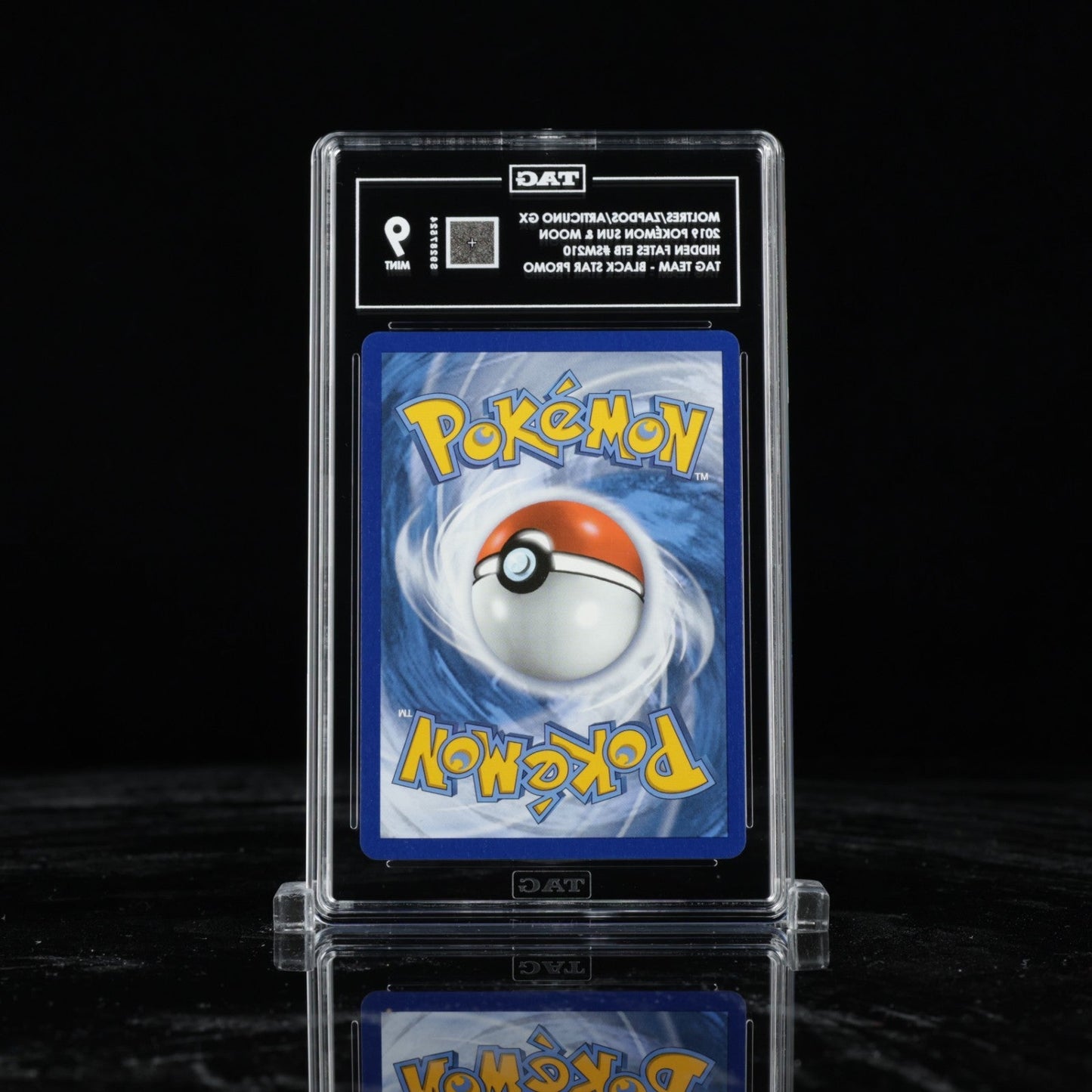 TAG 9 POKEMON MOLTRES ZAPDOS ARTICUNO GX HIDDEN FATES BLACK STAR PROMO 210