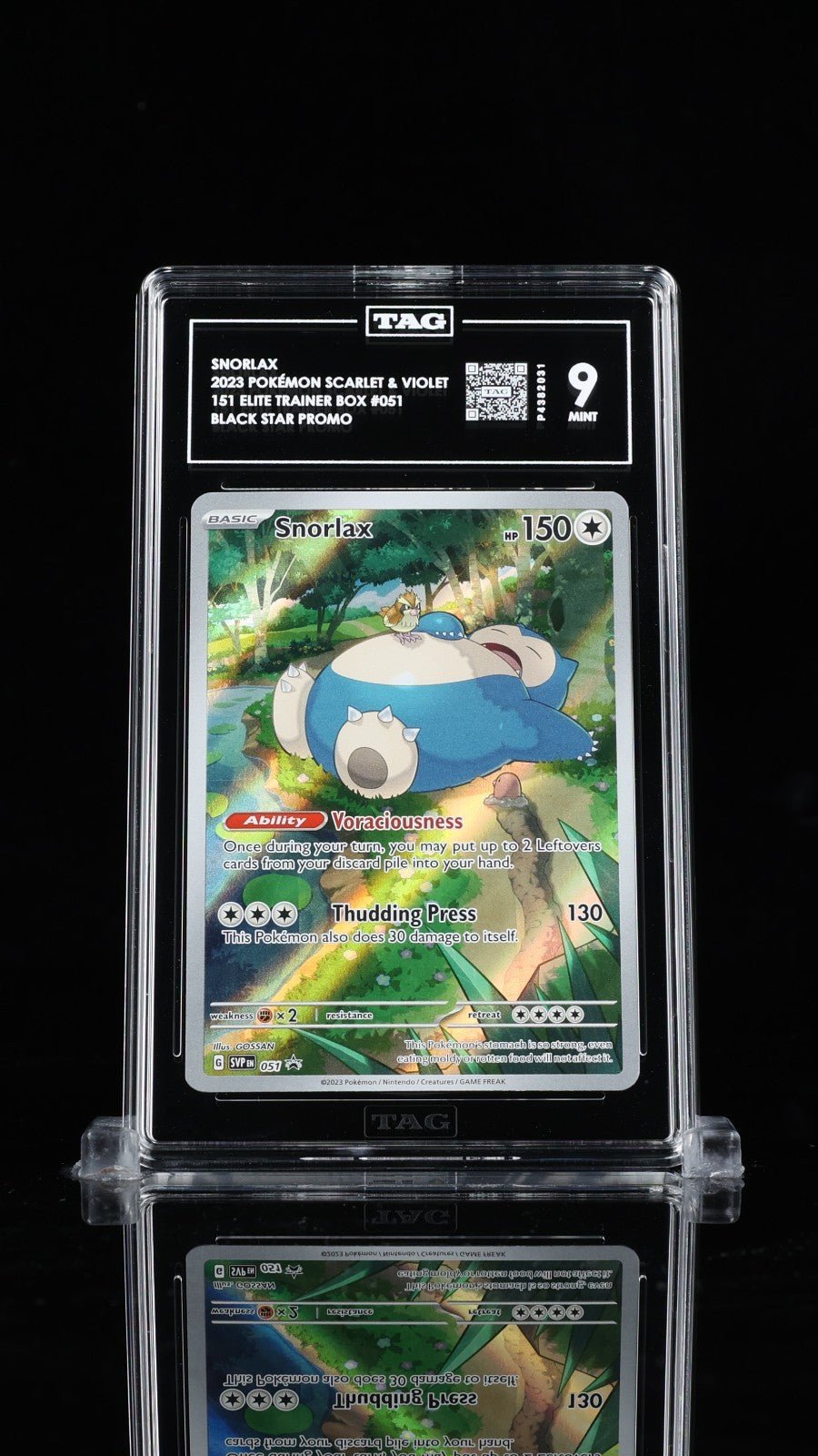 TAG 9 SNORLAX 051 BLACK STAR PROMO 2023 POKEMON SVP EN - SV 151 ELITE TRAINER BOX