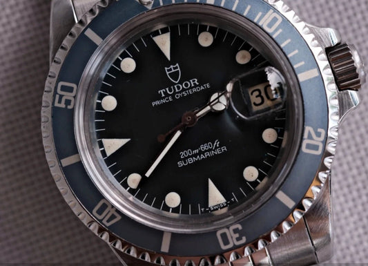 Vintage 1985 Tudor Submariner Ref - 76100 Lollipop Blue Watch