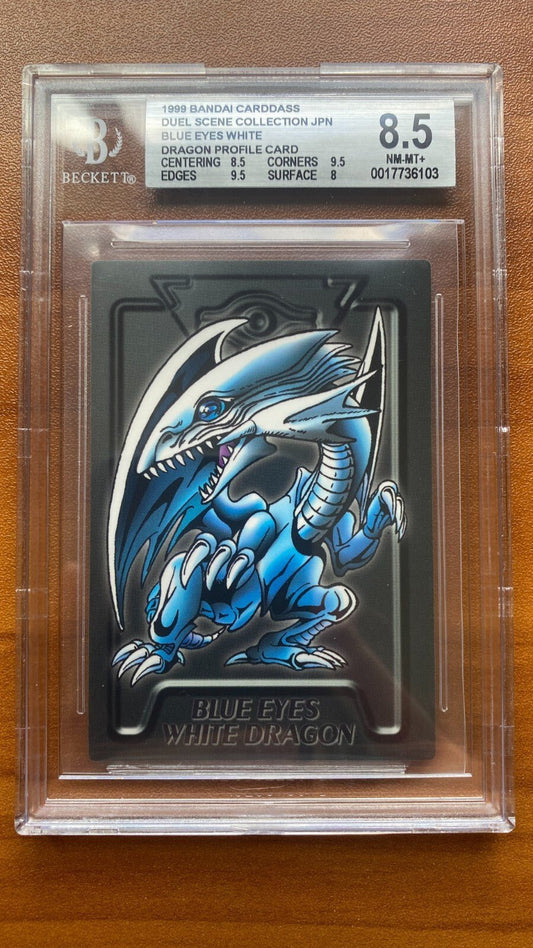 YUGIOH BANDAI DUEL SCENE BLUE EYES WHITE DRAGON BGS 8.5