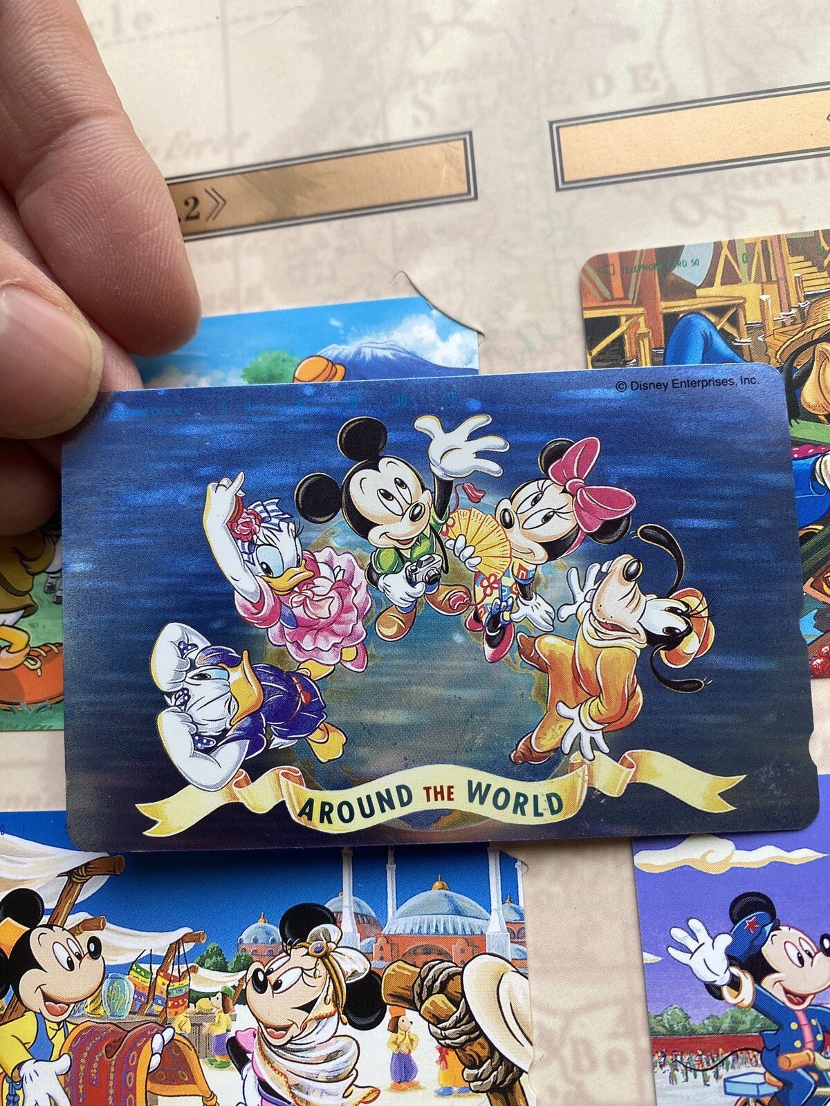 1992 To 1996 Rare 5000 Pieces Limited Edition Phone Card Disney Around The World
