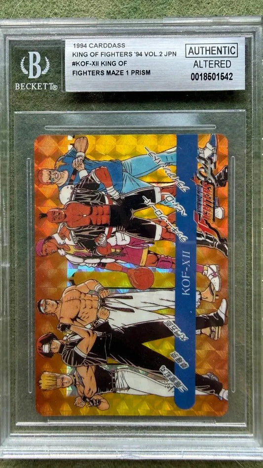 1994 Carddass King of Fighters 94 Vol 2 Japanese Maze 1 Prism Altered BGS