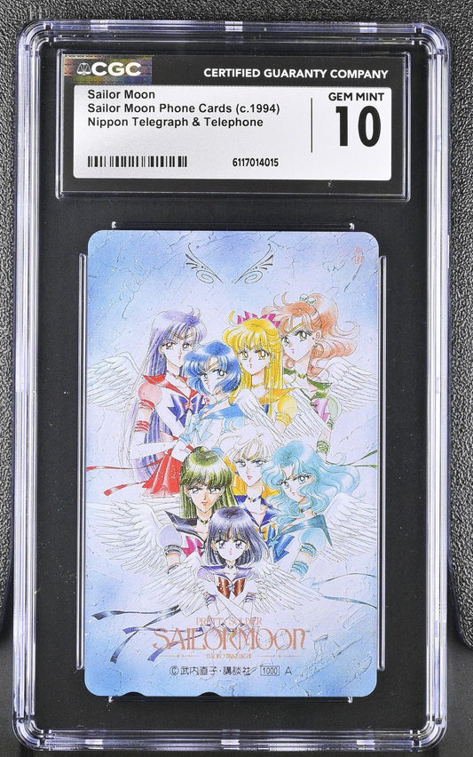 1994 Pretty Soldier Sailor Moon Team Phone Cards CGC 10