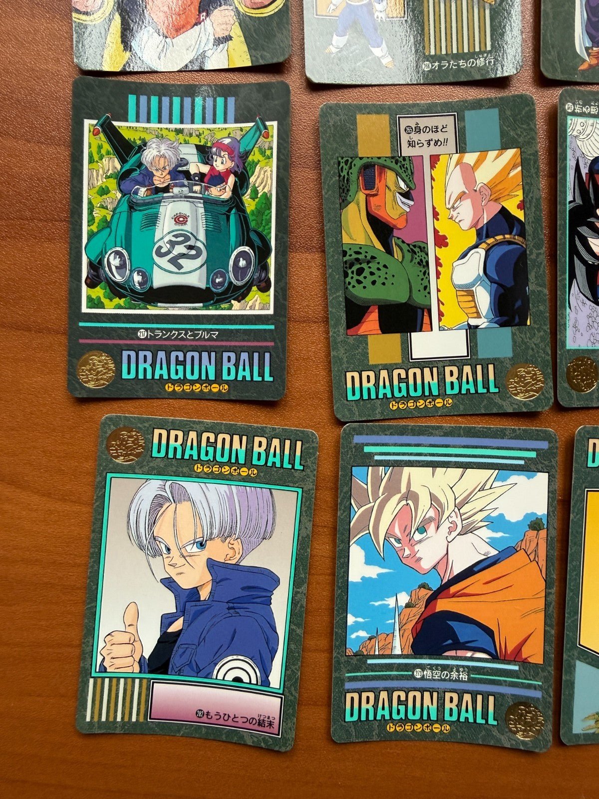 1995 Bandai Dragon Ball Visual Adventure Cell Saga Lot Vegeta Goku LP