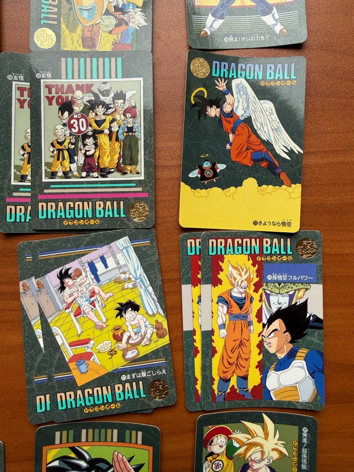 1995 Bandai Dragon Ball Visual Adventure Cell Saga Lot Vegeta Goku LP