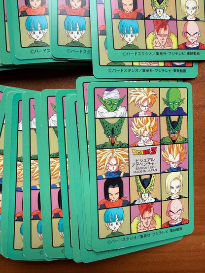 1995 Bandai Dragon Ball Visual Adventure Cell Saga Lot Vegeta Goku LP