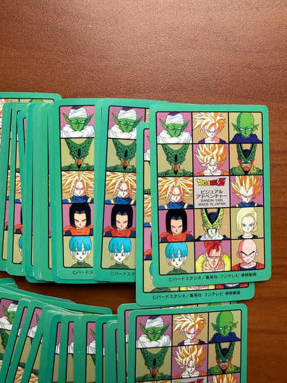 1995 Bandai Dragon Ball Visual Adventure Cell Saga Lot Vegeta Goku LP