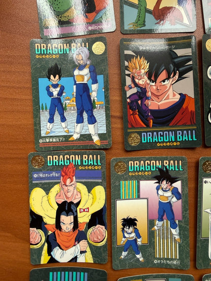 1995 Bandai Dragon Ball Visual Adventure Cell Saga Lot Vegeta Goku LP