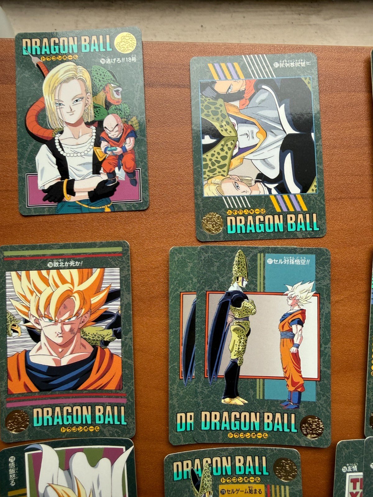 1995 Bandai Dragon Ball Visual Adventure Cell Saga Lot Vegeta Goku LP