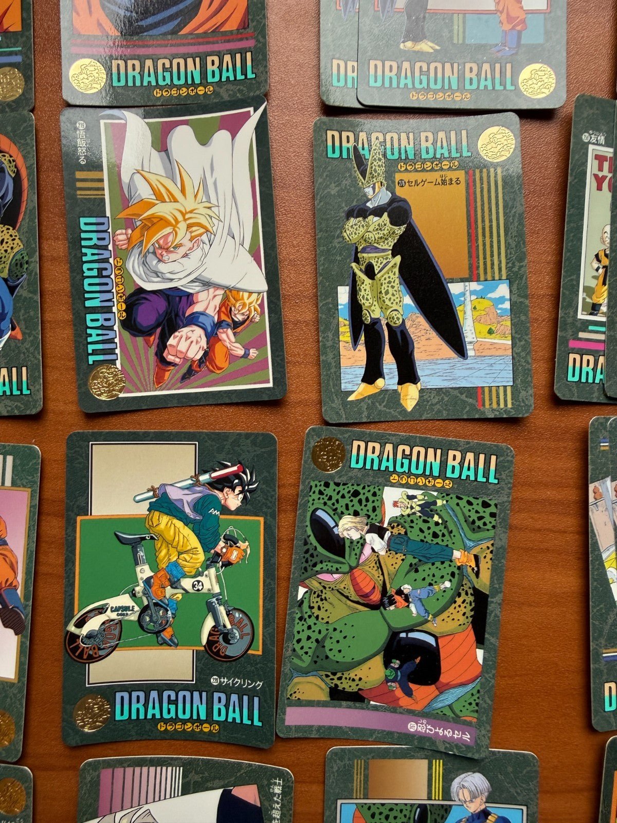 1995 Bandai Dragon Ball Visual Adventure Cell Saga Lot Vegeta Goku LP