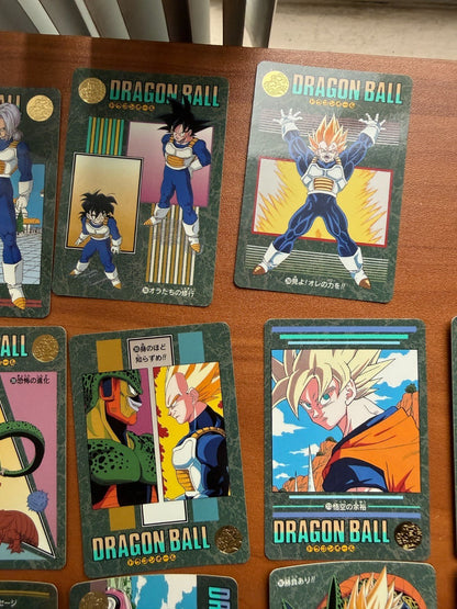 1995 Bandai Dragon Ball Visual Adventure Cell Saga Lot Vegeta Goku LP