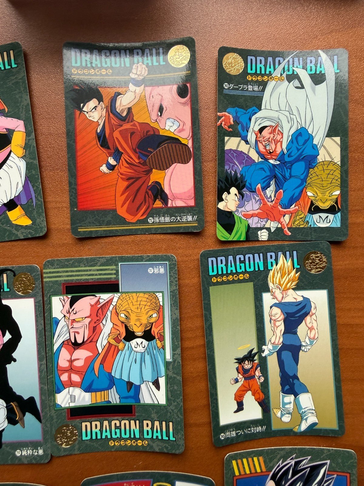 1995 Bandai Dragon Ball Visual Adventure Majin Buu Saga Lot Vegeta Goku NM Mint