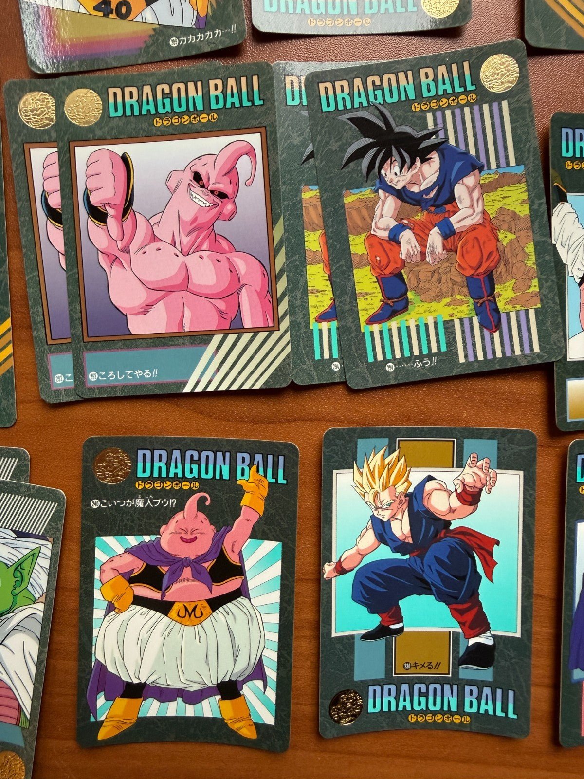 1995 Bandai Dragon Ball Visual Adventure Majin Buu Saga Lot Vegeta Goku NM Mint