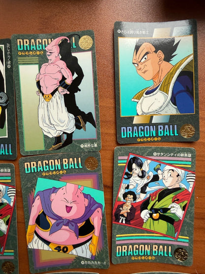 1995 Bandai Dragon Ball Visual Adventure Majin Buu Saga Lot Vegeta Goku NM Mint