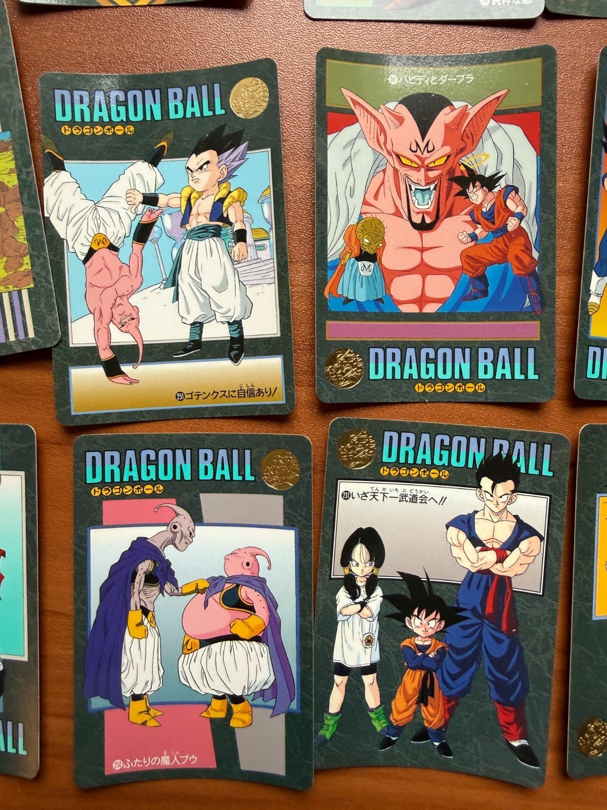 1995 Bandai Dragon Ball Visual Adventure Majin Buu Saga Lot Vegeta Goku NM Mint