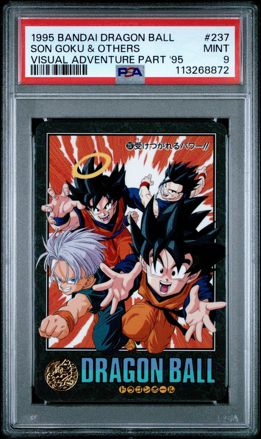 1995 Dragon Ball Visual Adventure 95 237 Son Goku & Others PSA 9