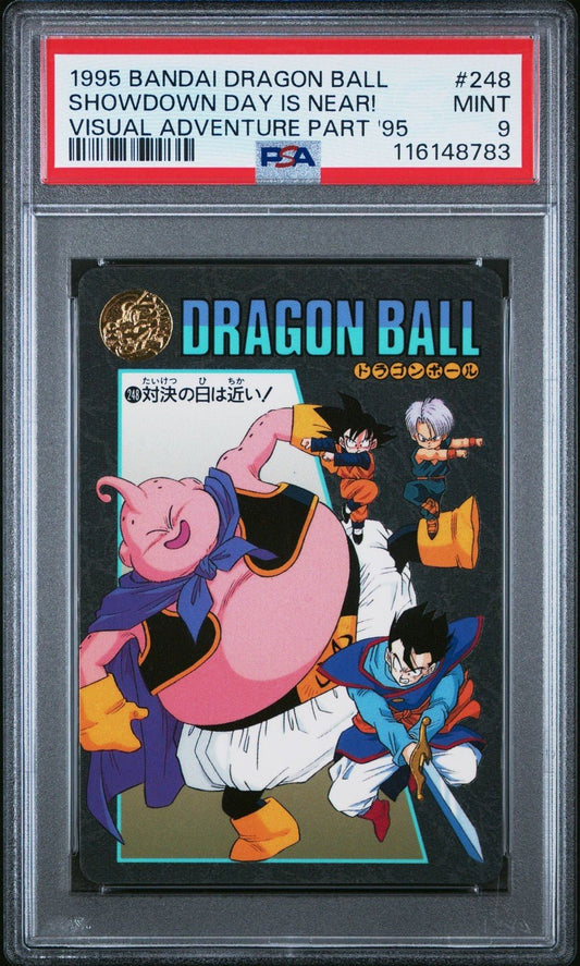 1995 Dragon Ball Visual Adventure Part 95 248 Showdown Day Is Near PSA 9