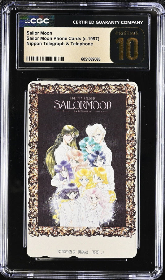 1997 Sailor Moon Phone Card Pretty Soldier Team CGC Pristine 10 (POP 1)