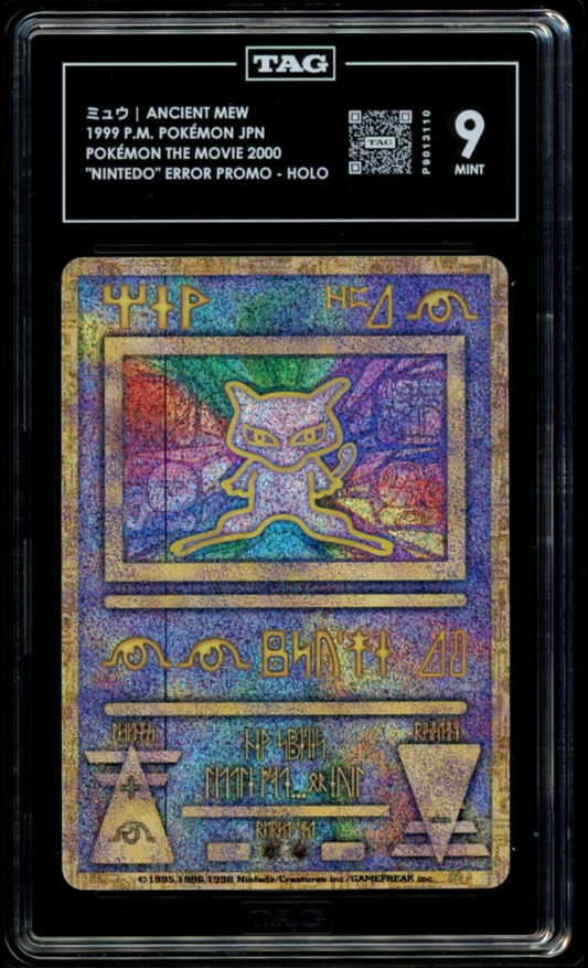 1999 Ancient Mew I Nintendo Error Promo Japanese Pokemon TAG 9 2