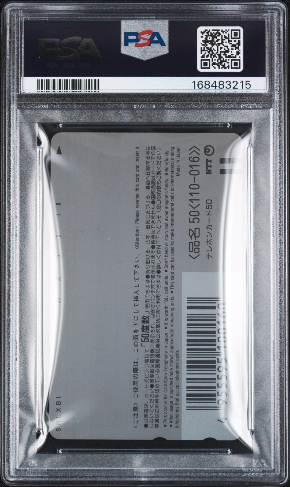 1999 POKEMON CENTER PHONE CARD 10,000,000 UNITS SOLD PSA 7