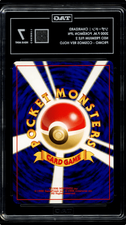 2000 Pokemon Japanese Neo 2 Premium File - Charizard Promo 006 TAG 7