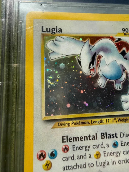 2000 Pokemon Lugia Neo Genesis Unlimited Holo Rare 9 BGS 8 SWIRL!