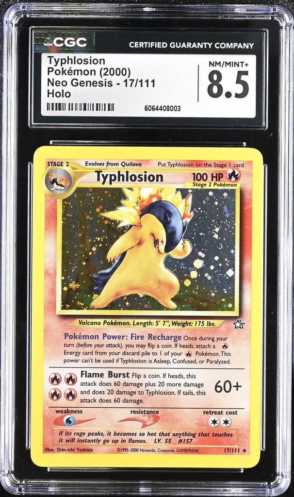 2000 Pokemon Neo Genesis Holo 17 Typhlosion CGC 8.5