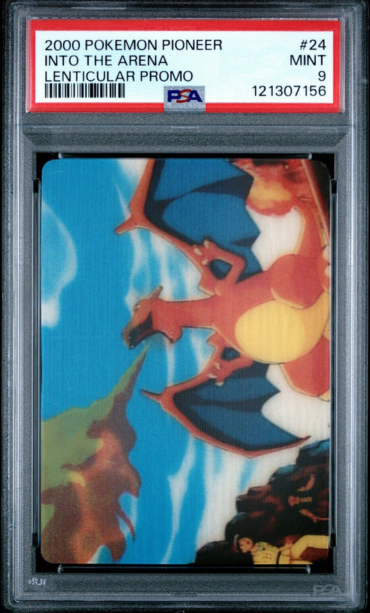 2000 Pokemon Pioneer Promo Into The Arena 3D Charizard Nintendo PSA 9