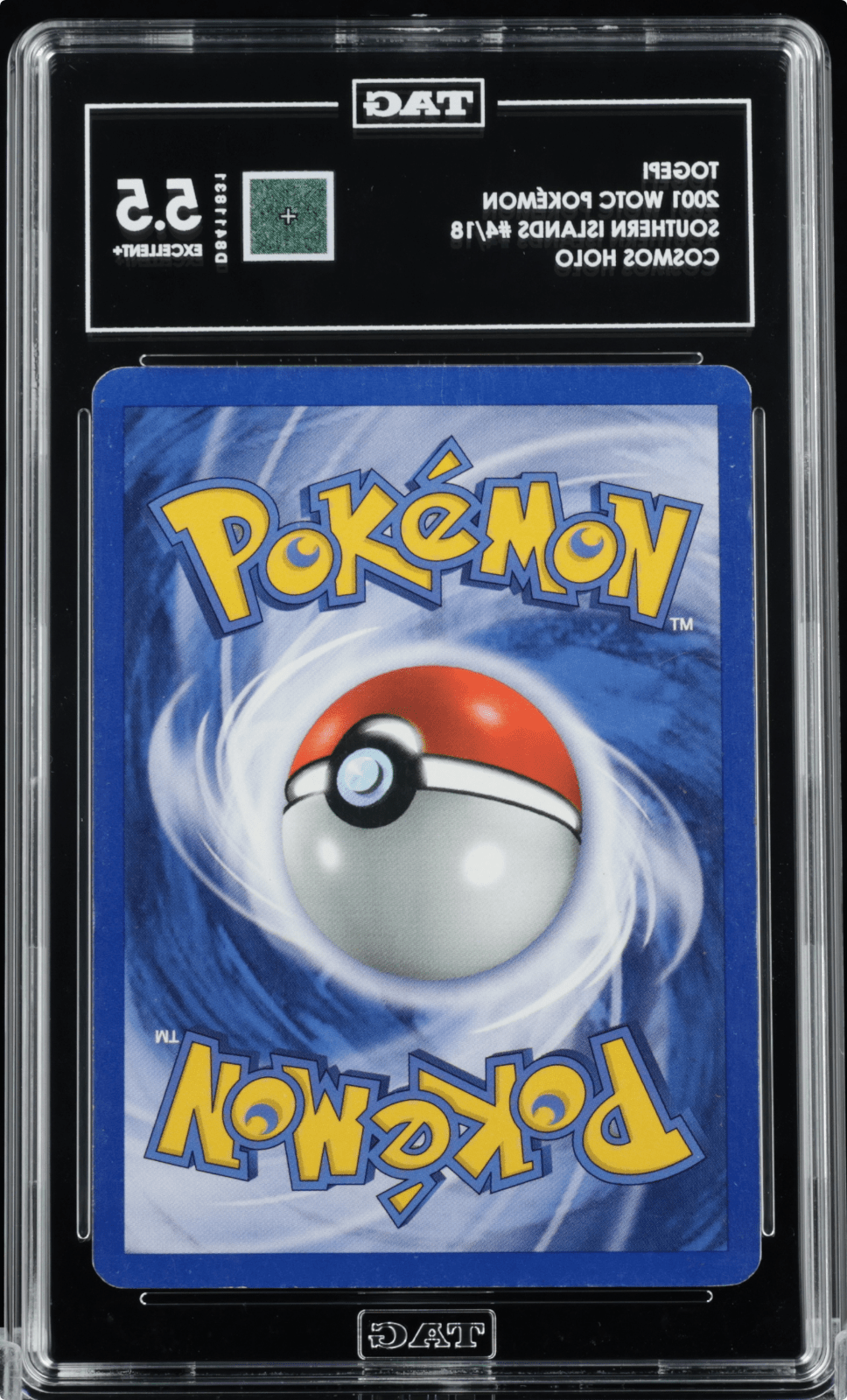 2001 POKEMON SOUTHERN ISLANDS PROMO 4 TOGEPI HOLO TAG 5.5 PSA