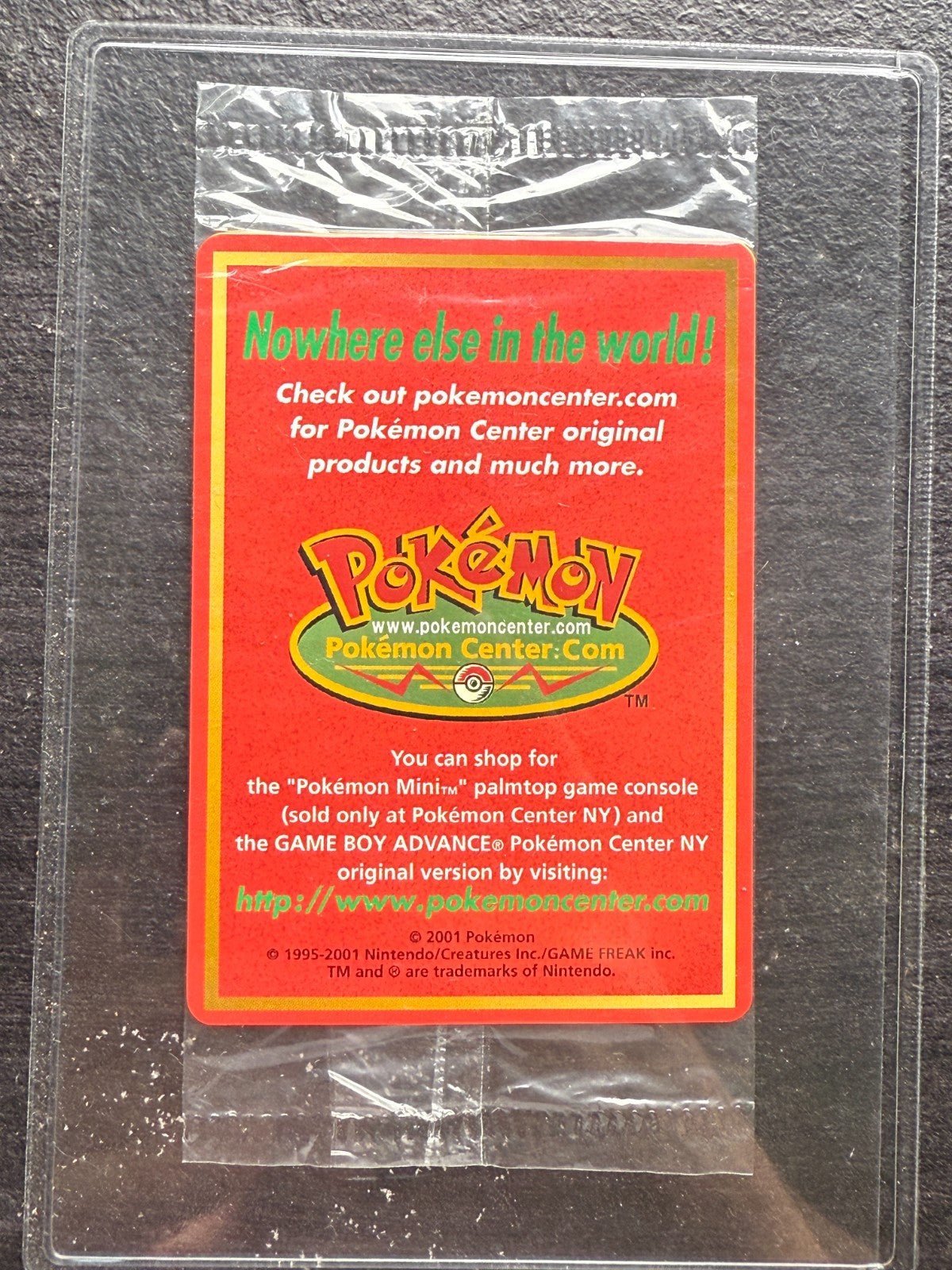 2001 PROMO BLACK STAR 40 POKEMON CENTER New York Sealed Trainer Tagawa NM