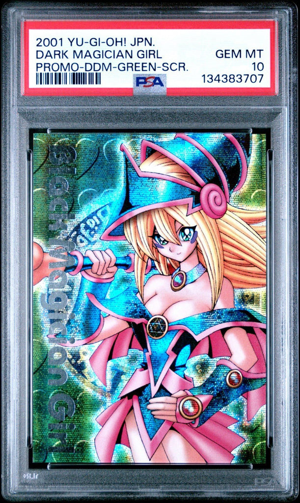 2001 Yu - Gi - Oh! Psa 10 Black Magician Girl Secret Green Dungeon Dice Monsters