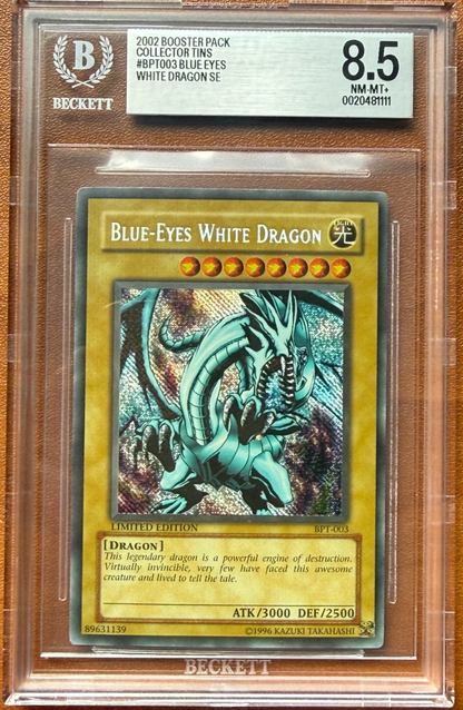 2002 Yu-Gi-Oh! Booster BPT-003 Blue-Eyes White Dragon BGS 8.5
