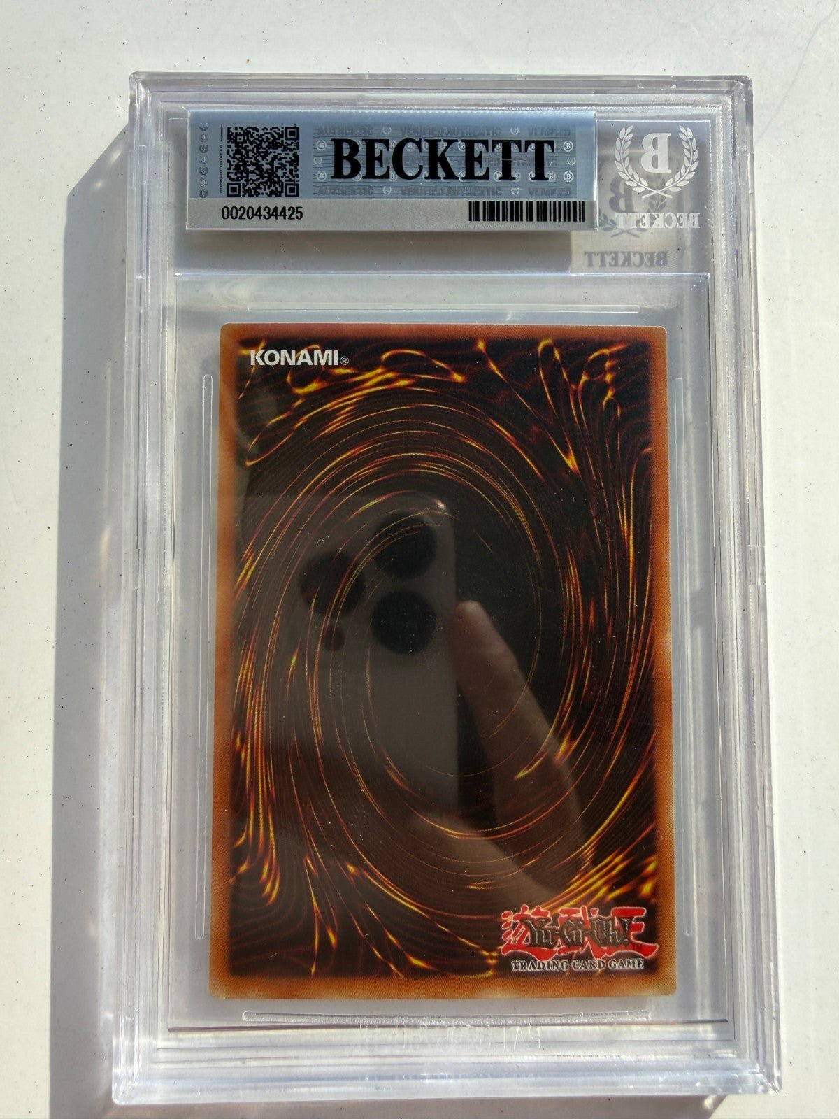 2002 YU-GI-OH! LOB-124 EXODIA THE FORBIDDEN ONE 1st Edition BGS 7.5