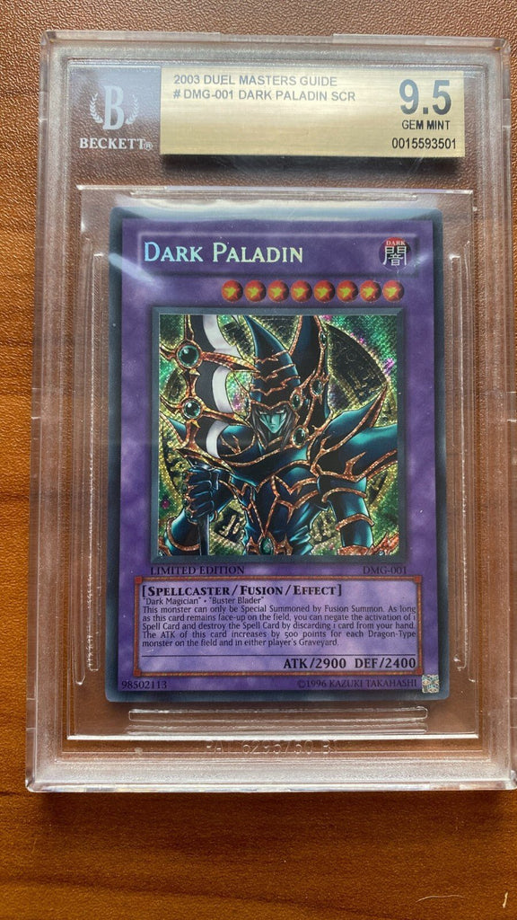 2003 Dark Paladin DMG - 001 Duel Master's Guide Secret Rare YuGiOh BGS 9.5 PSA