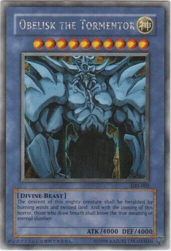 2003 Yu-Gi-Oh Obelisk The Tormentor GBI-002 Secret Rare PSA 6 GBA Promo