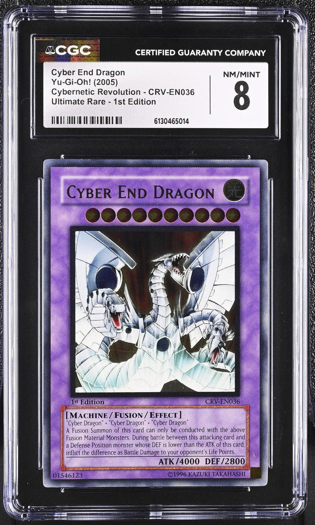 2005 Yugioh Cyber End Dragon CRV - EN036 Ultimate Rare 1st Edition CGC 8