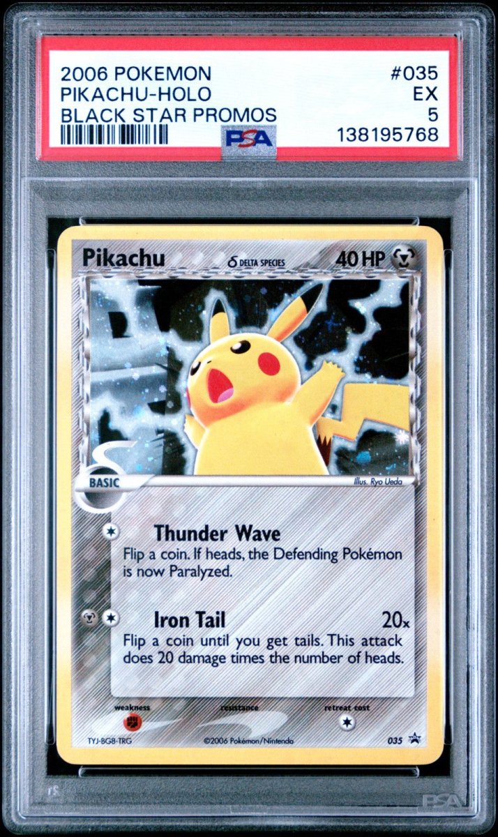 2006 Pokemon PIKACHU - HOLO Black Star Promo 035 PSA 5