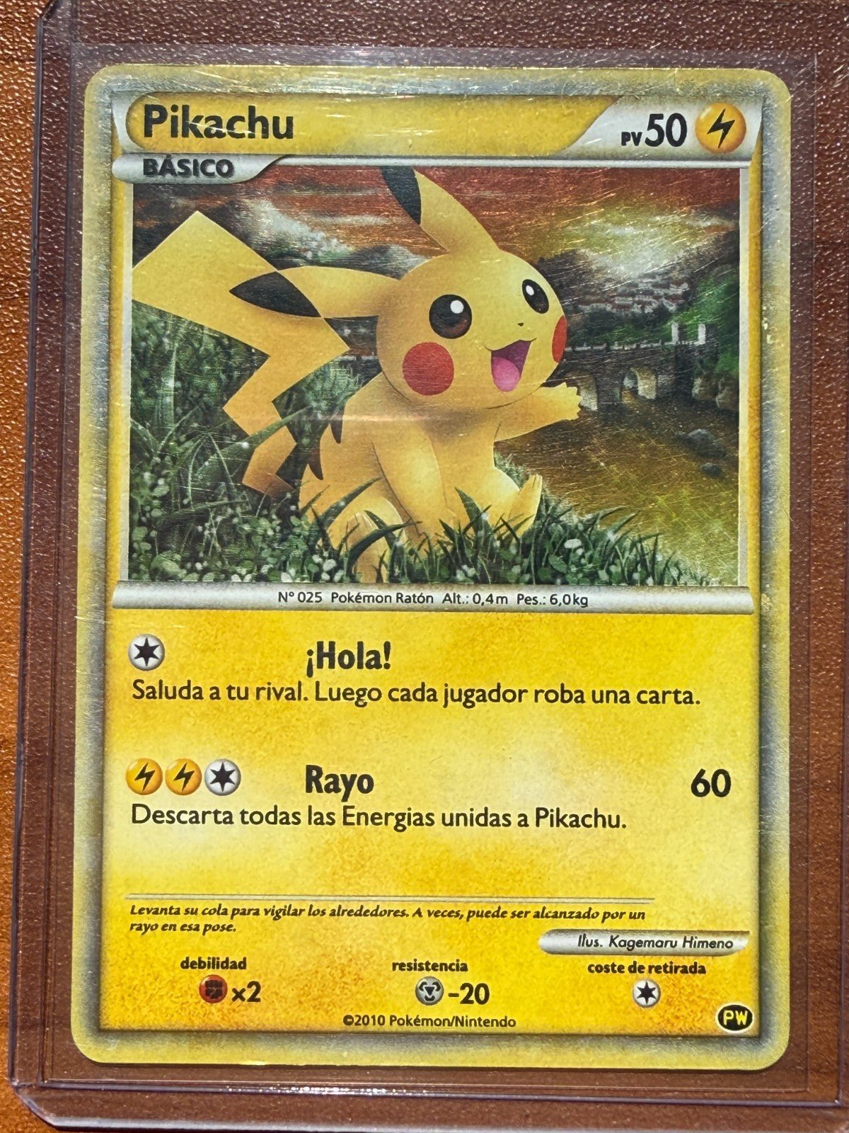 2010 Pikachu Pokemon World Collection PW Spanish LP