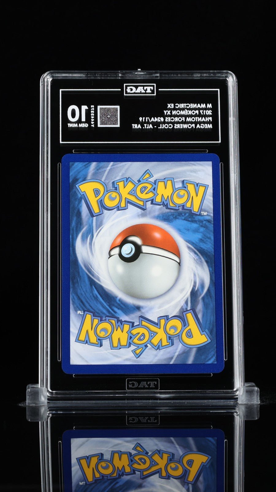 2017 POKEMON MEGA POWERS COLLECTION PROMO 24A FULL ART/M MANECTRIC EX TAG 10