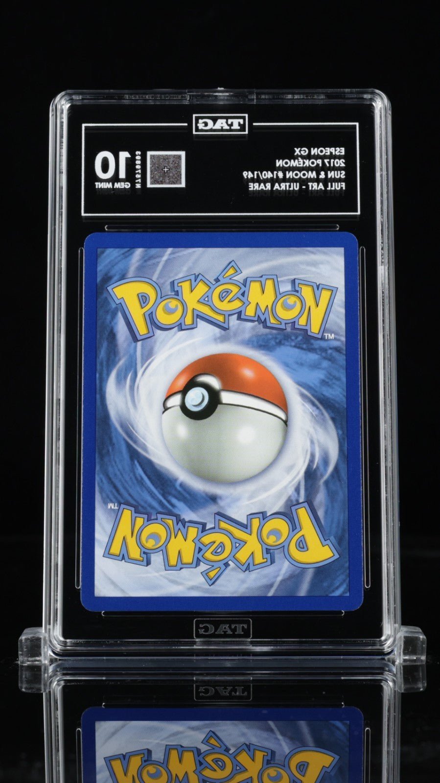 2017 POKEMON SUN & MOON 140 FULL ART/ESPEON GX TAG 10