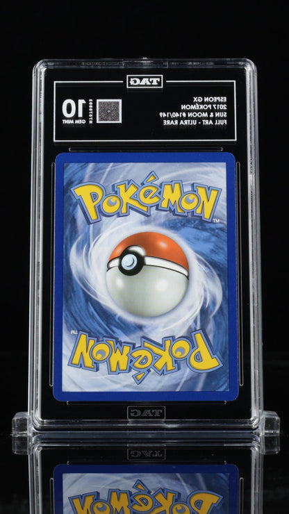 2017 POKEMON SUN & MOON 140 FULL ART/ESPEON GX TAG 10