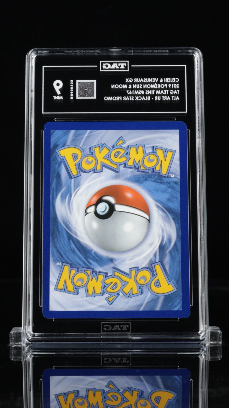 2019 POKEMON SM BLACK STAR PROMO SM167 FULL ART/CELEBI & VENUSAUR GX PSA 9