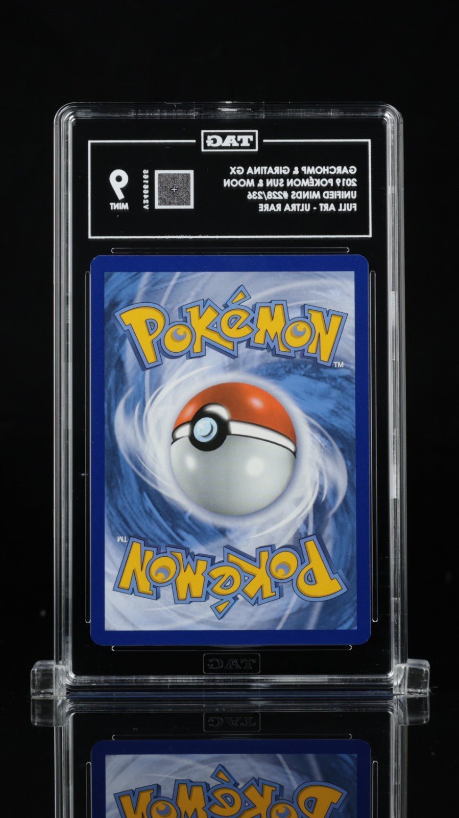2019 POKEMON SUN & MOON UNIFIED MINDS 228 FULL ART/GARCHOMP & GIRATINA GX TAG 9