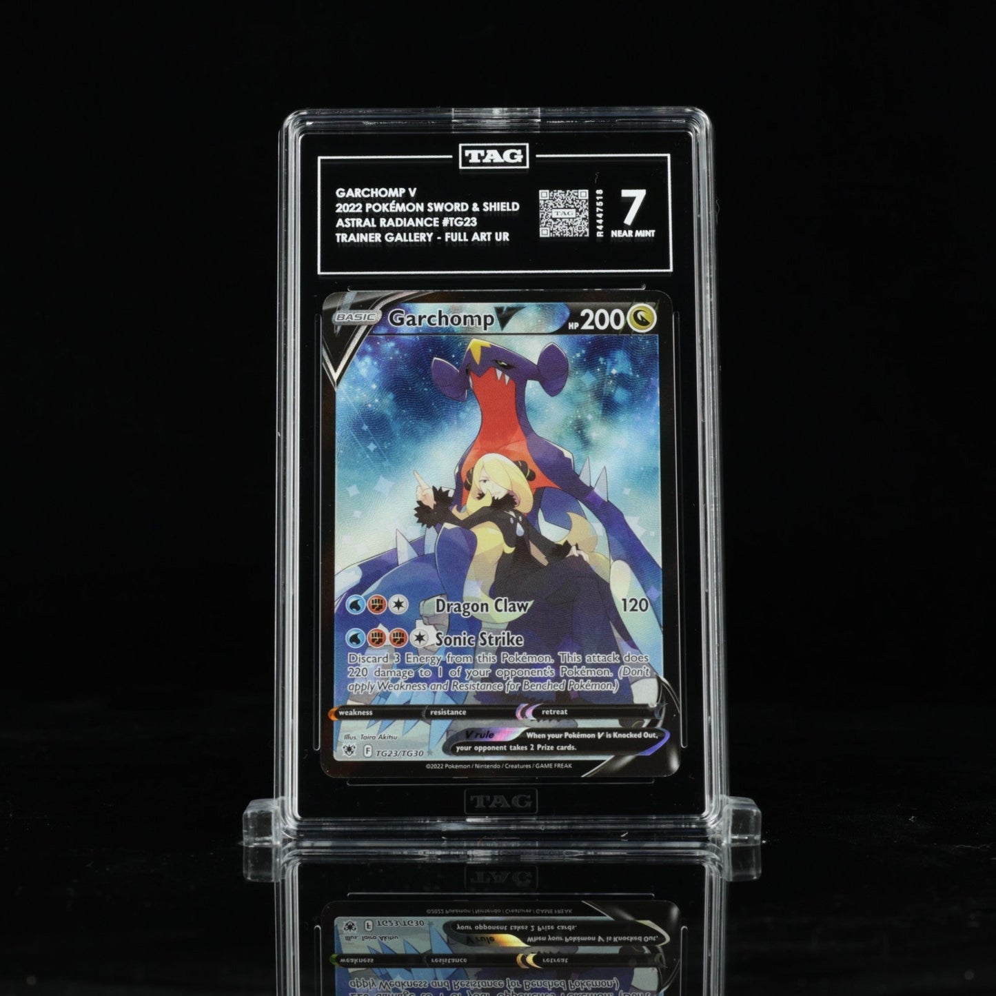 2022 POKEMON SWORD & SHIELD ASTRAL RADIANCE TG23 FULL ART/GARCHOMP V TAG 7