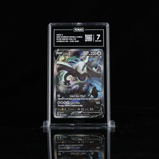 2022 POKEMON SWORD & SHIELD SILVER TEMPEST 186 FULL ART/LUGIA V TAG 7